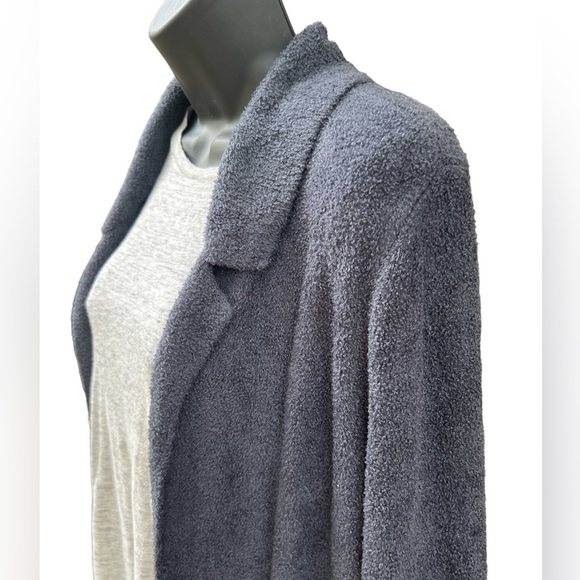 ✅Barefoot Dreams CozyChic Lite color in Carbon Blazer Cardigan - Picture 3 of 15